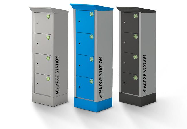 E-BIKE CHARGING STATION FOR OUTDOOR USE