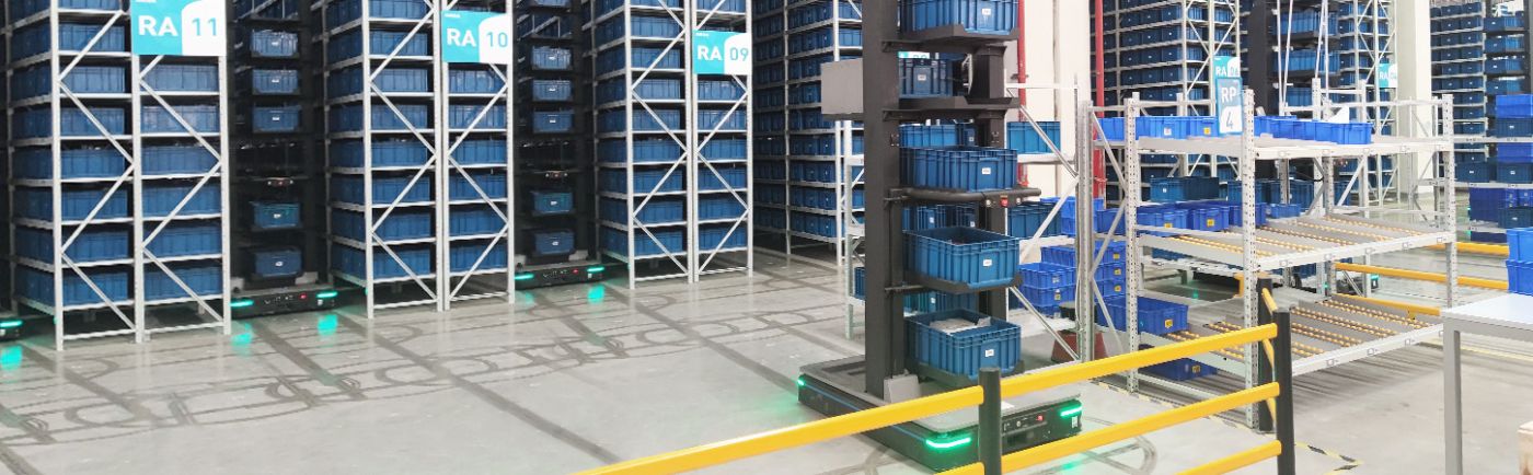 Magazzini automatici verticali e sistemi di trasporto senza conducente
