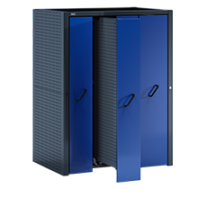 Vertical pull-out cabinets